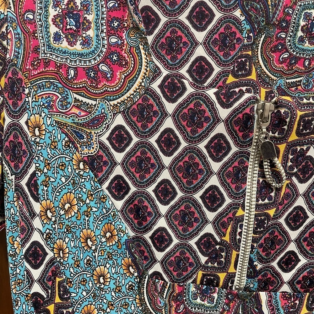 Romeo pour Juliette.Paris  women’s Multicolor Patterned Dress short sleeve S 46 - Picture 5 of 7